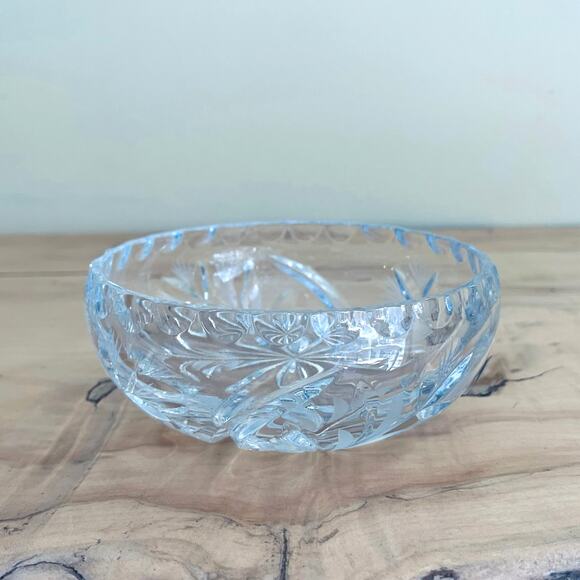 Antiq ABP American Brilliant Cut Glass Bowl Thistle Flower Starburst 1910 - Picture 2 of 14